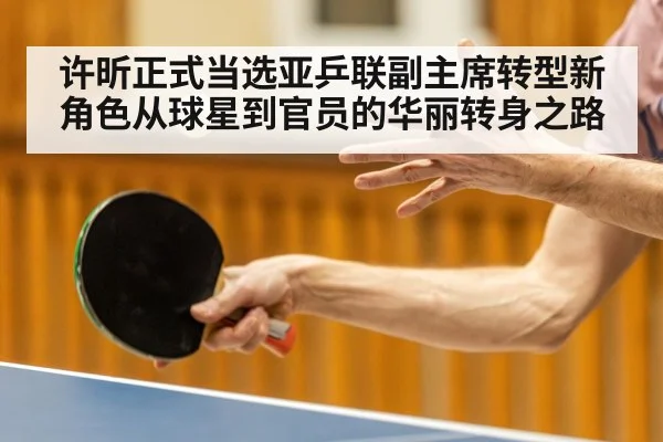 许昕正式当选亚乒联副主席转型新角色从球星到官员的华丽转身之路
